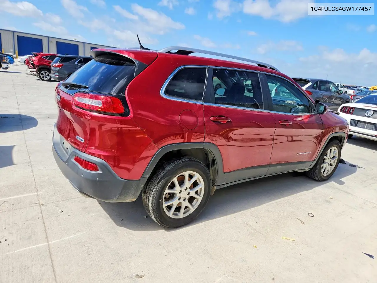 2016 Jeep Cherokee Latitude VIN: 1C4PJLCS4GW177457 Lot: 56823386
