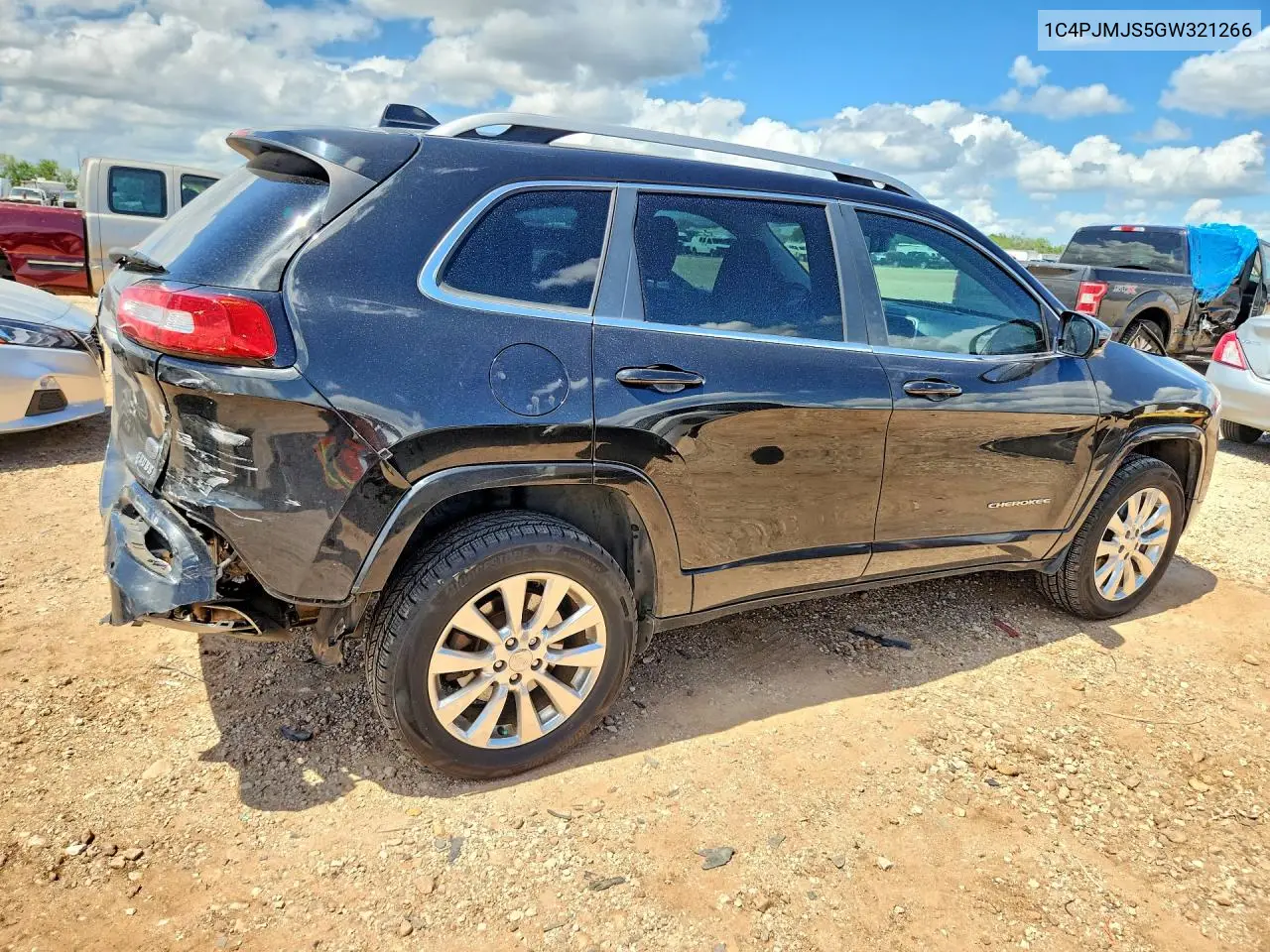 2016 Jeep Cherokee Overland VIN: 1C4PJMJS5GW321266 Lot: 57165666