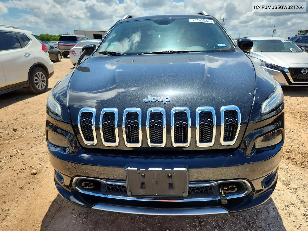 2016 Jeep Cherokee Overland VIN: 1C4PJMJS5GW321266 Lot: 57165666