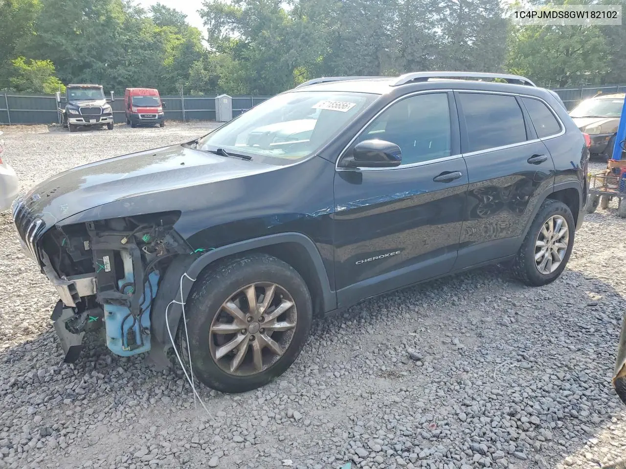 2016 Jeep Cherokee Limited VIN: 1C4PJMDS8GW182102 Lot: 57185656