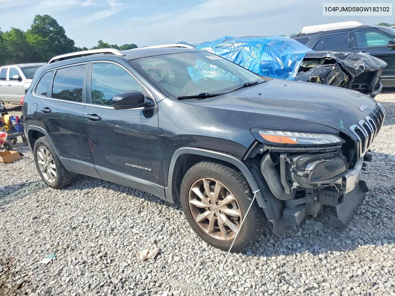2016 Jeep Cherokee Limited VIN: 1C4PJMDS8GW182102 Lot: 57185656