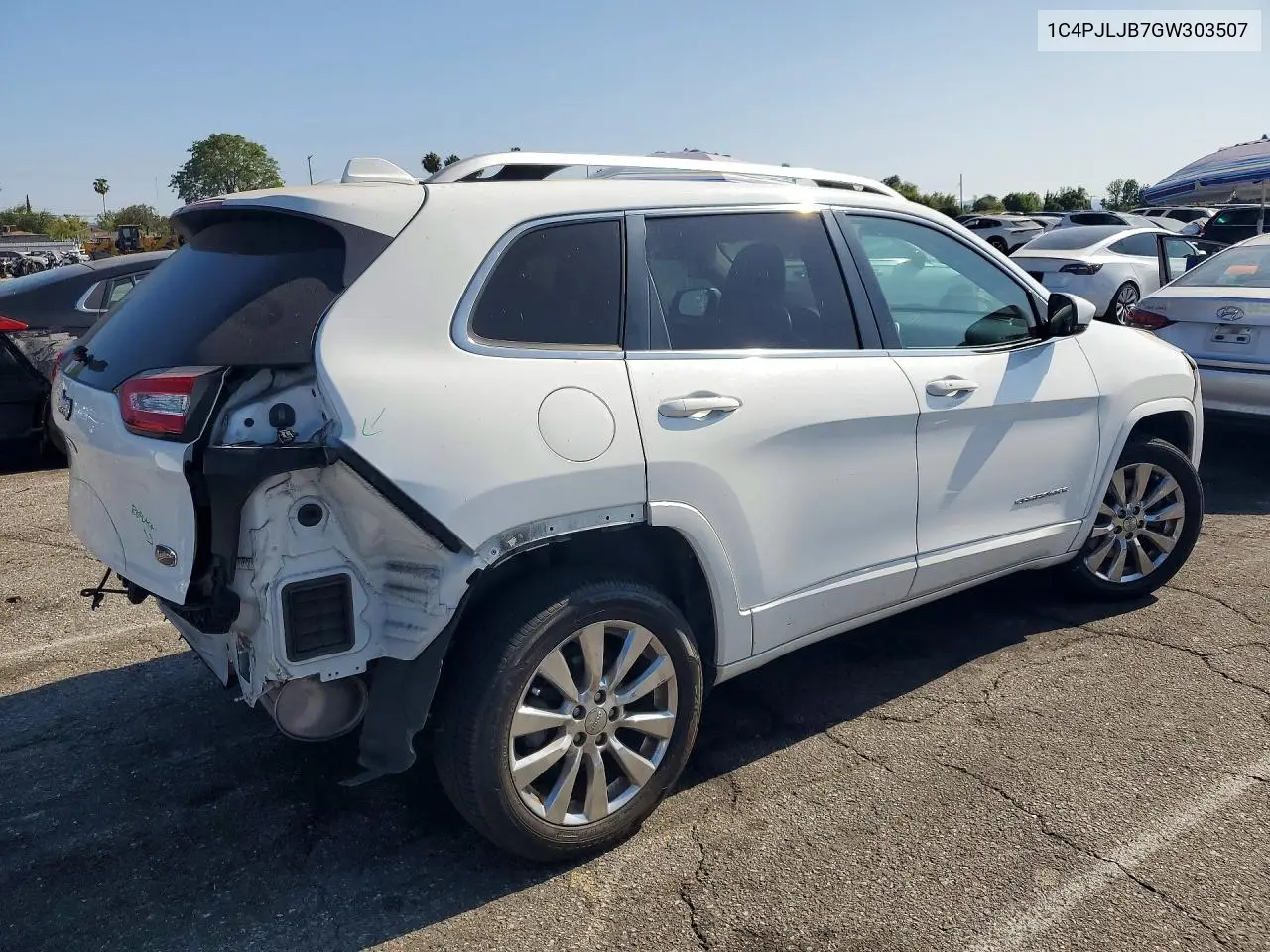 2016 Jeep Cherokee Overland VIN: 1C4PJLJB7GW303507 Lot: 58249636