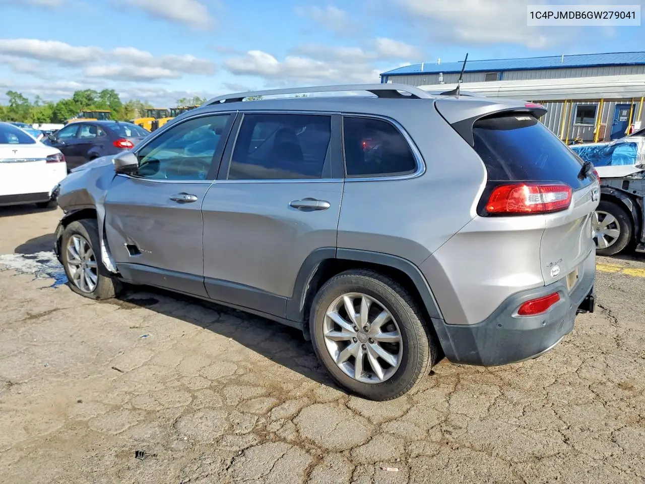 2016 Jeep Cherokee Limited VIN: 1C4PJMDB6GW279041 Lot: 59648216