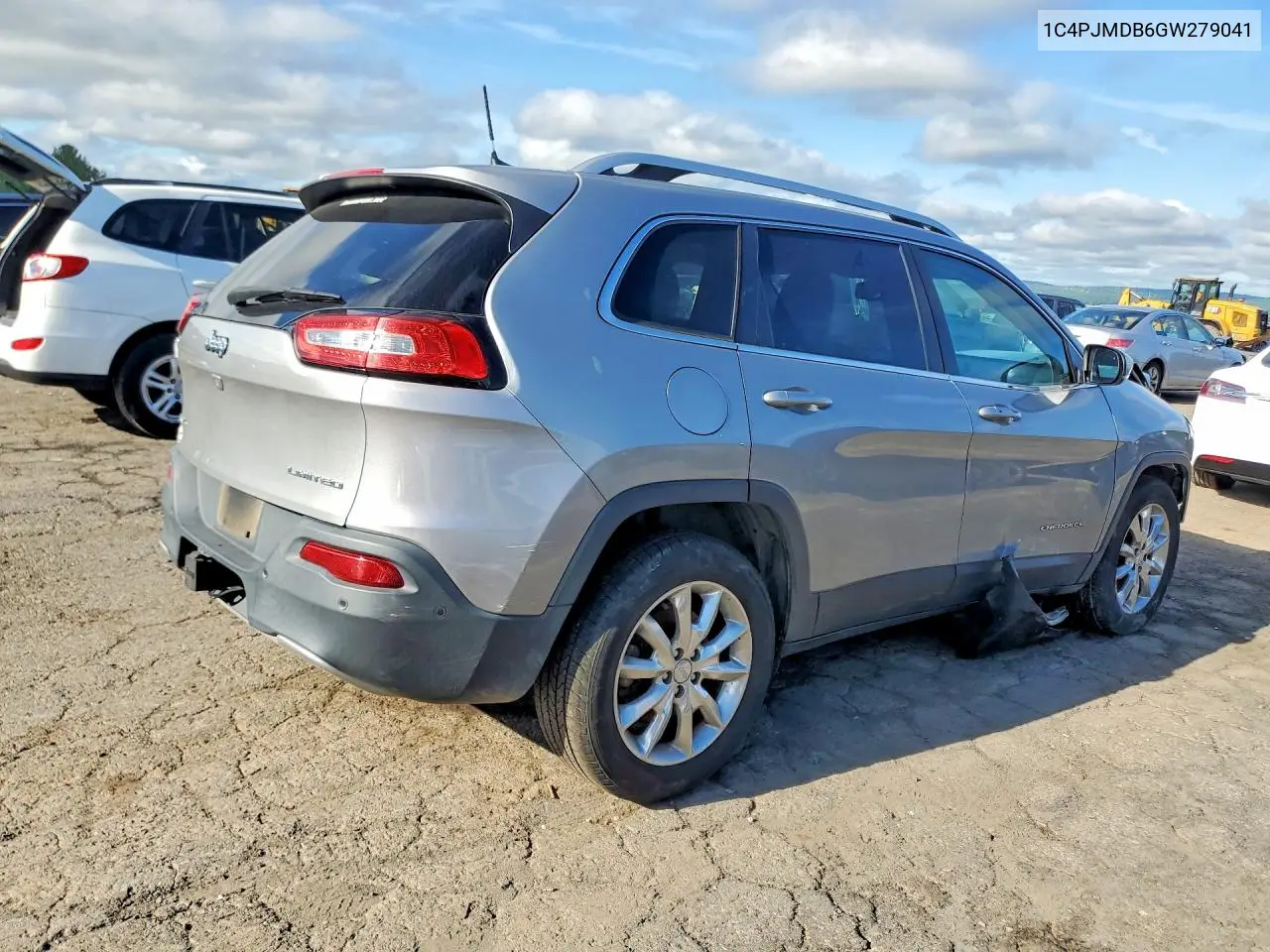 2016 Jeep Cherokee Limited VIN: 1C4PJMDB6GW279041 Lot: 59648216