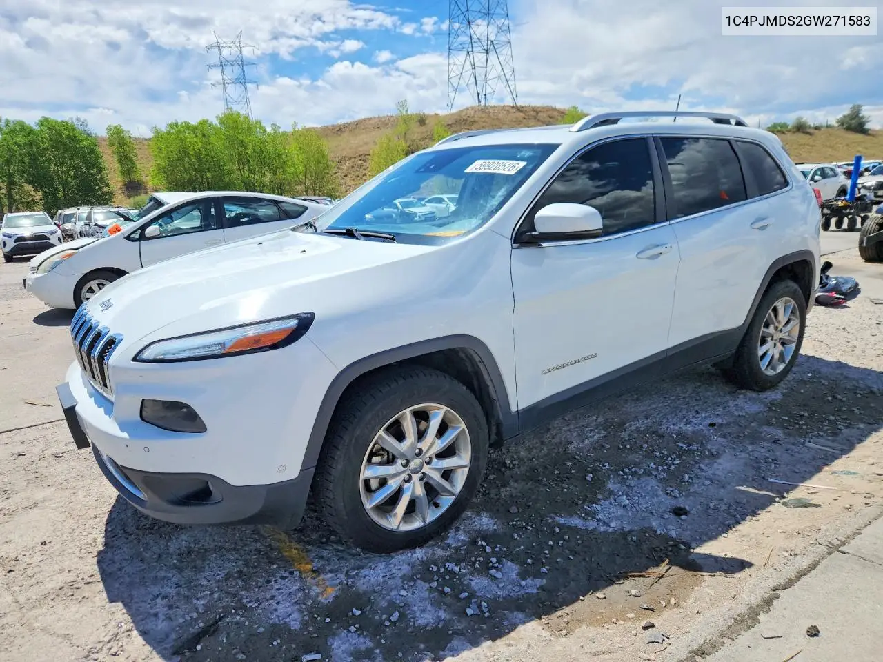2016 Jeep Cherokee Limited VIN: 1C4PJMDS2GW271583 Lot: 59920526