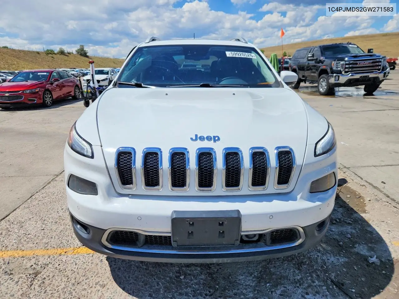 2016 Jeep Cherokee Limited VIN: 1C4PJMDS2GW271583 Lot: 59920526