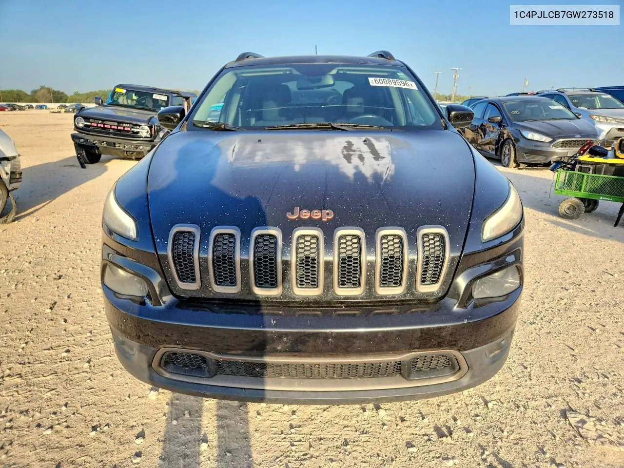 2016 Jeep Cherokee Latitude VIN: 1C4PJLCB7GW273518 Lot: 60089596