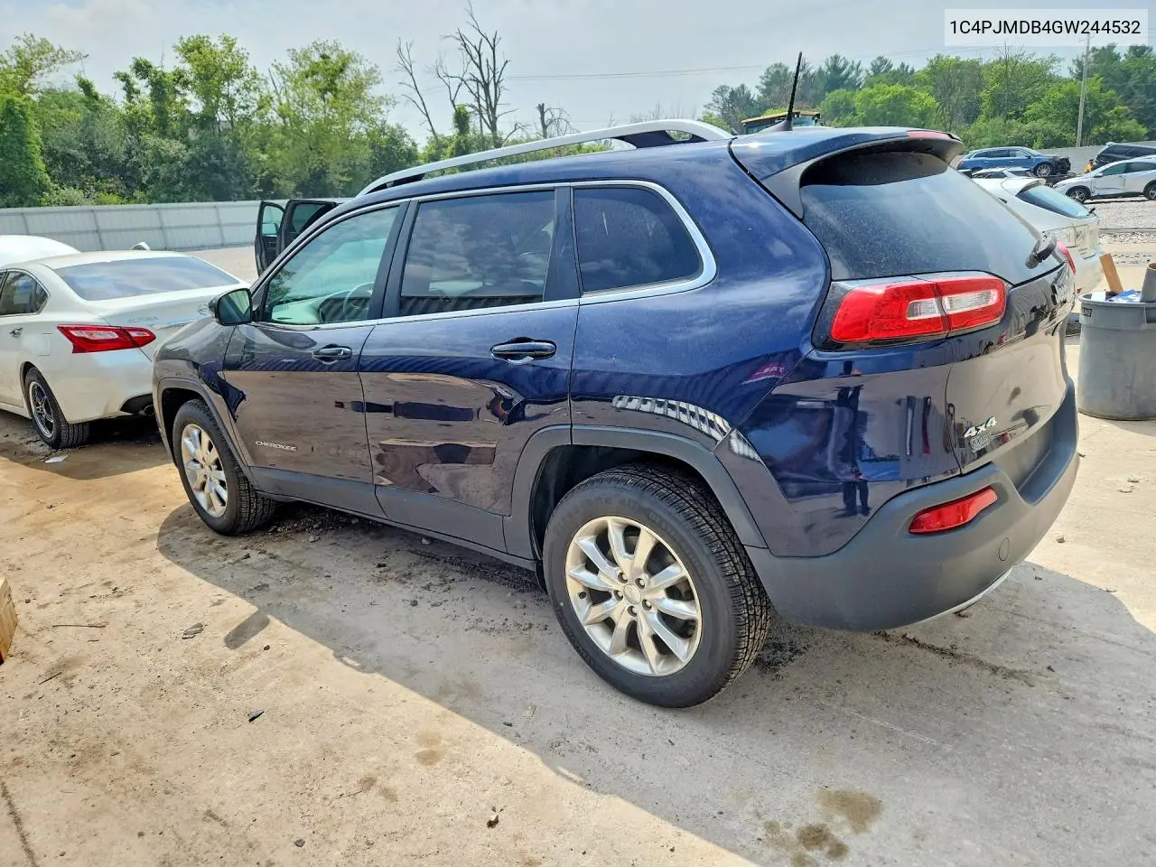 2016 Jeep Cherokee Limited VIN: 1C4PJMDB4GW244532 Lot: 60324686