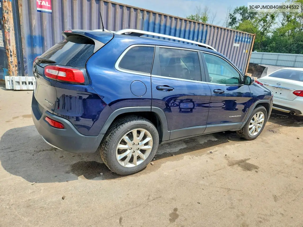 2016 Jeep Cherokee Limited VIN: 1C4PJMDB4GW244532 Lot: 60324686