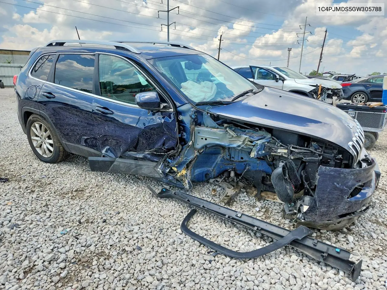 2016 Jeep Cherokee Limited VIN: 1C4PJMDS5GW305788 Lot: 60380876