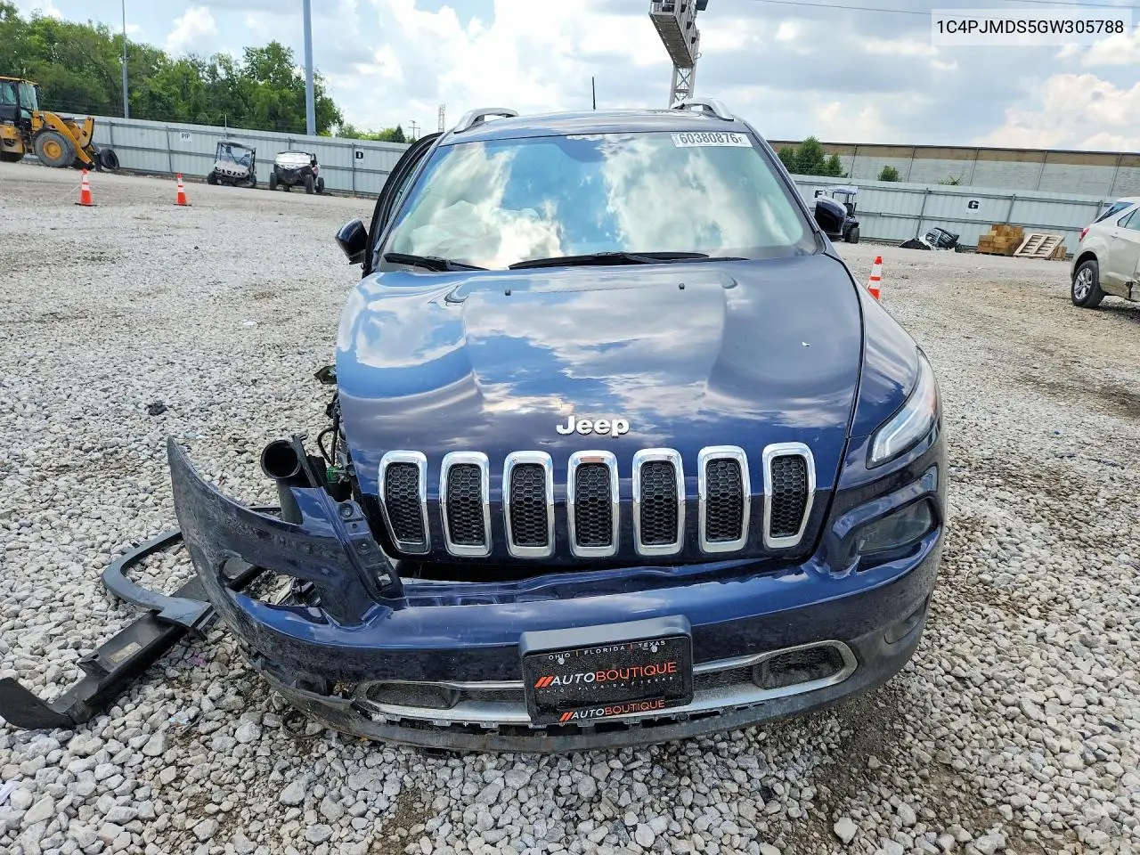 2016 Jeep Cherokee Limited VIN: 1C4PJMDS5GW305788 Lot: 60380876