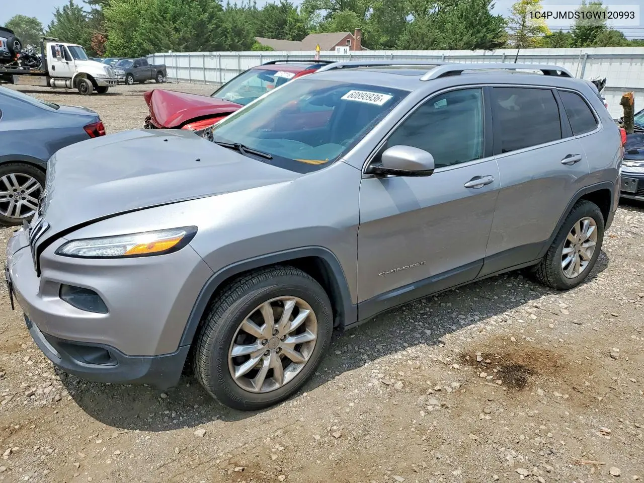 2016 Jeep Cherokee Limited VIN: 1C4PJMDS1GW120993 Lot: 60895936
