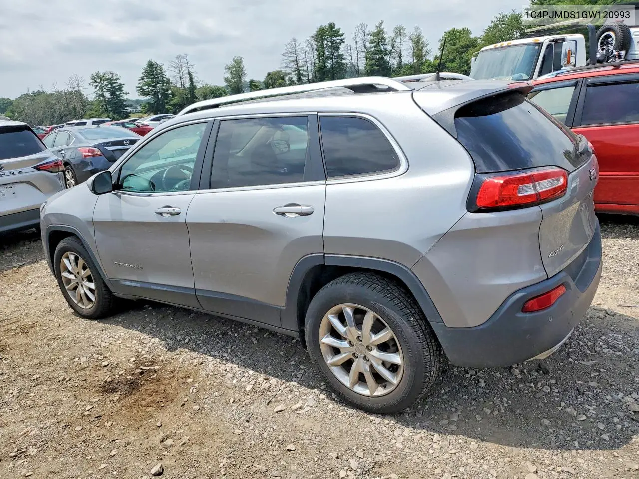 2016 Jeep Cherokee Limited VIN: 1C4PJMDS1GW120993 Lot: 60895936