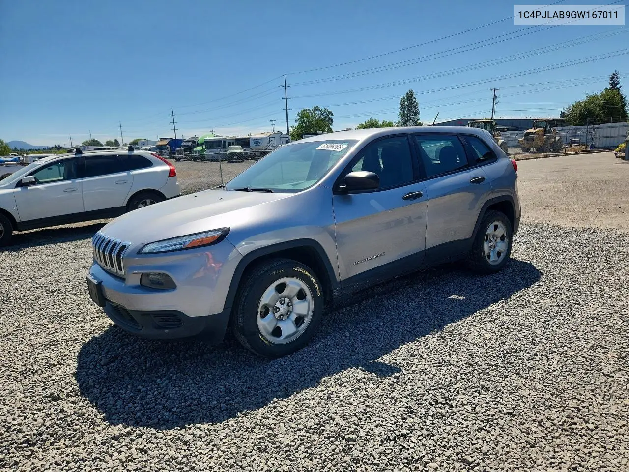 2016 Jeep Cherokee Sport VIN: 1C4PJLAB9GW167011 Lot: 61006366