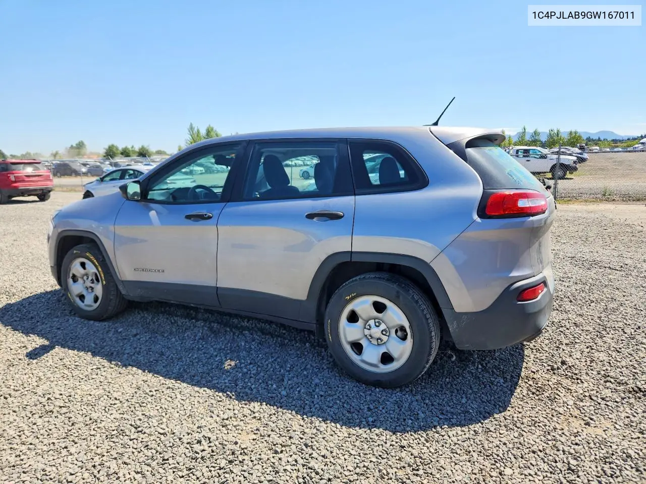 2016 Jeep Cherokee Sport VIN: 1C4PJLAB9GW167011 Lot: 61006366