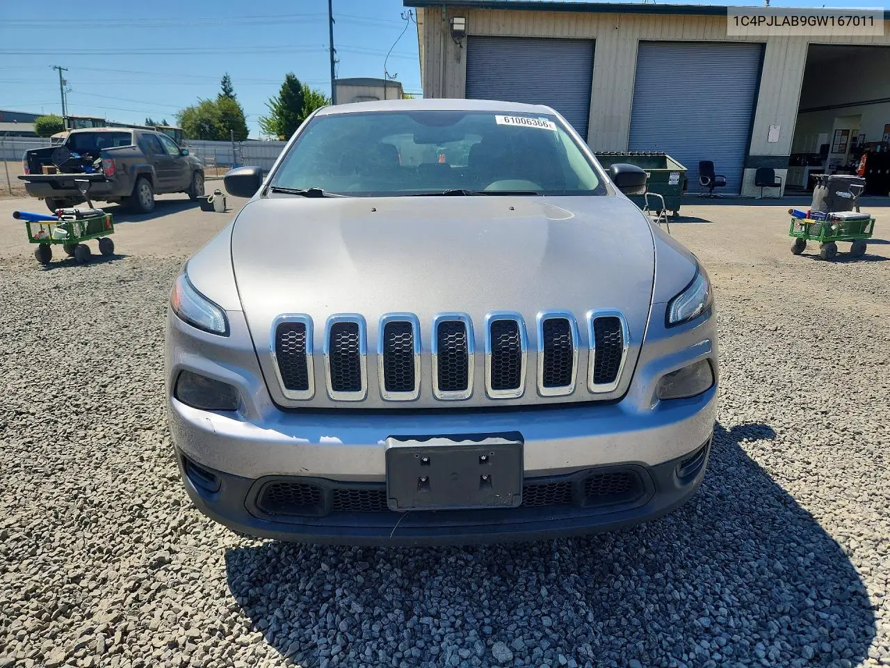 2016 Jeep Cherokee Sport VIN: 1C4PJLAB9GW167011 Lot: 61006366