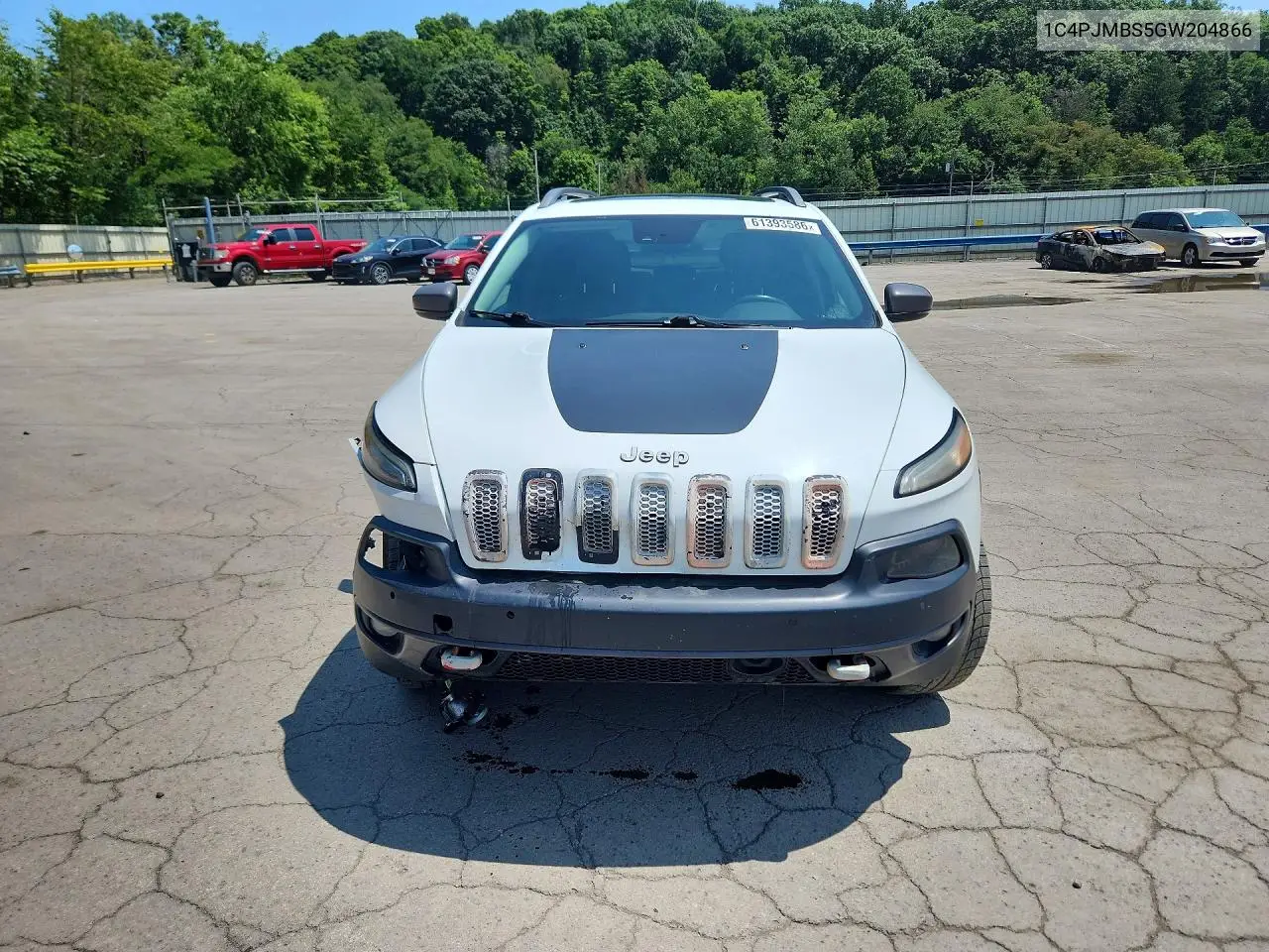 2016 Jeep Cherokee Trailhawk VIN: 1C4PJMBS5GW204866 Lot: 61393586