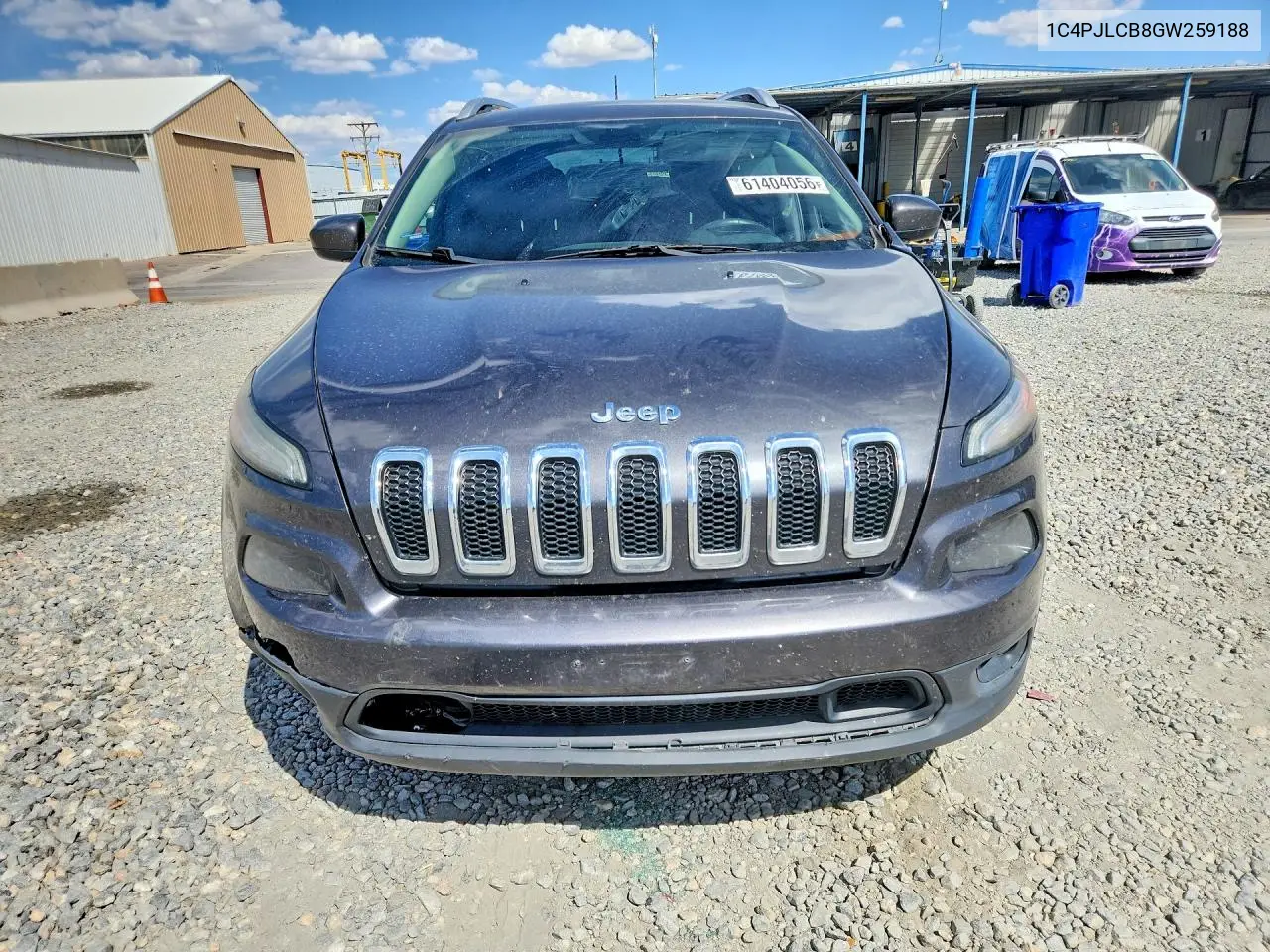 2016 Jeep Cherokee Latitude VIN: 1C4PJLCB8GW259188 Lot: 61404056