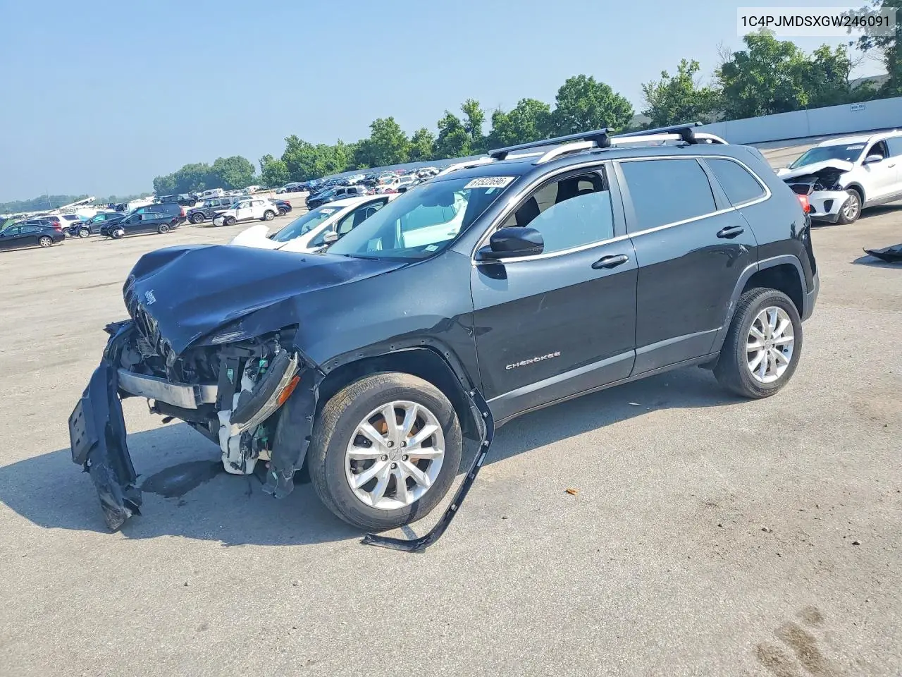 2016 Jeep Cherokee Limited VIN: 1C4PJMDSXGW246091 Lot: 61522696