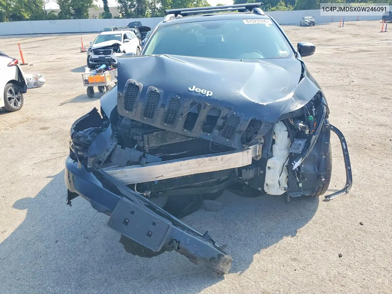 2016 Jeep Cherokee Limited VIN: 1C4PJMDSXGW246091 Lot: 61522696
