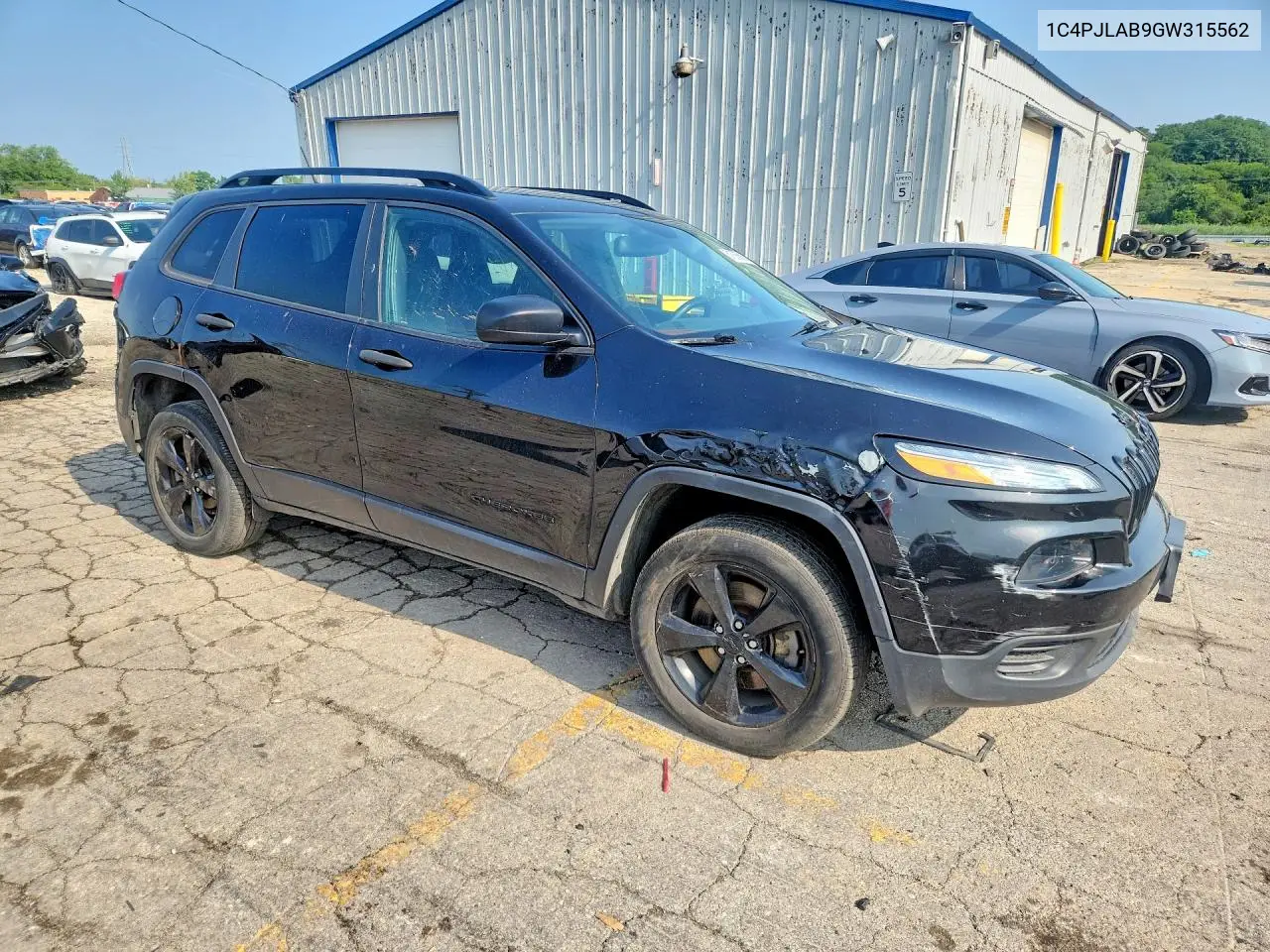 2016 Jeep Cherokee Sport VIN: 1C4PJLAB9GW315562 Lot: 61865806