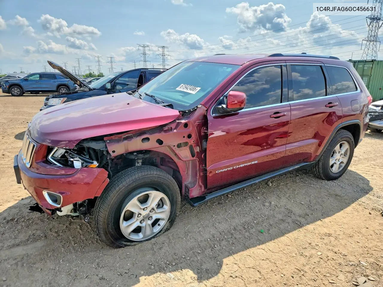 2016 Jeep Grand Cherokee Laredo VIN: 1C4RJFAG6GC456631 Lot: 61942486