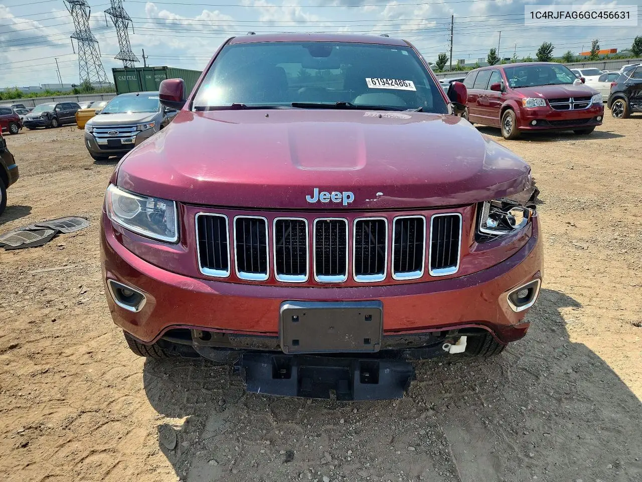 2016 Jeep Grand Cherokee Laredo VIN: 1C4RJFAG6GC456631 Lot: 61942486