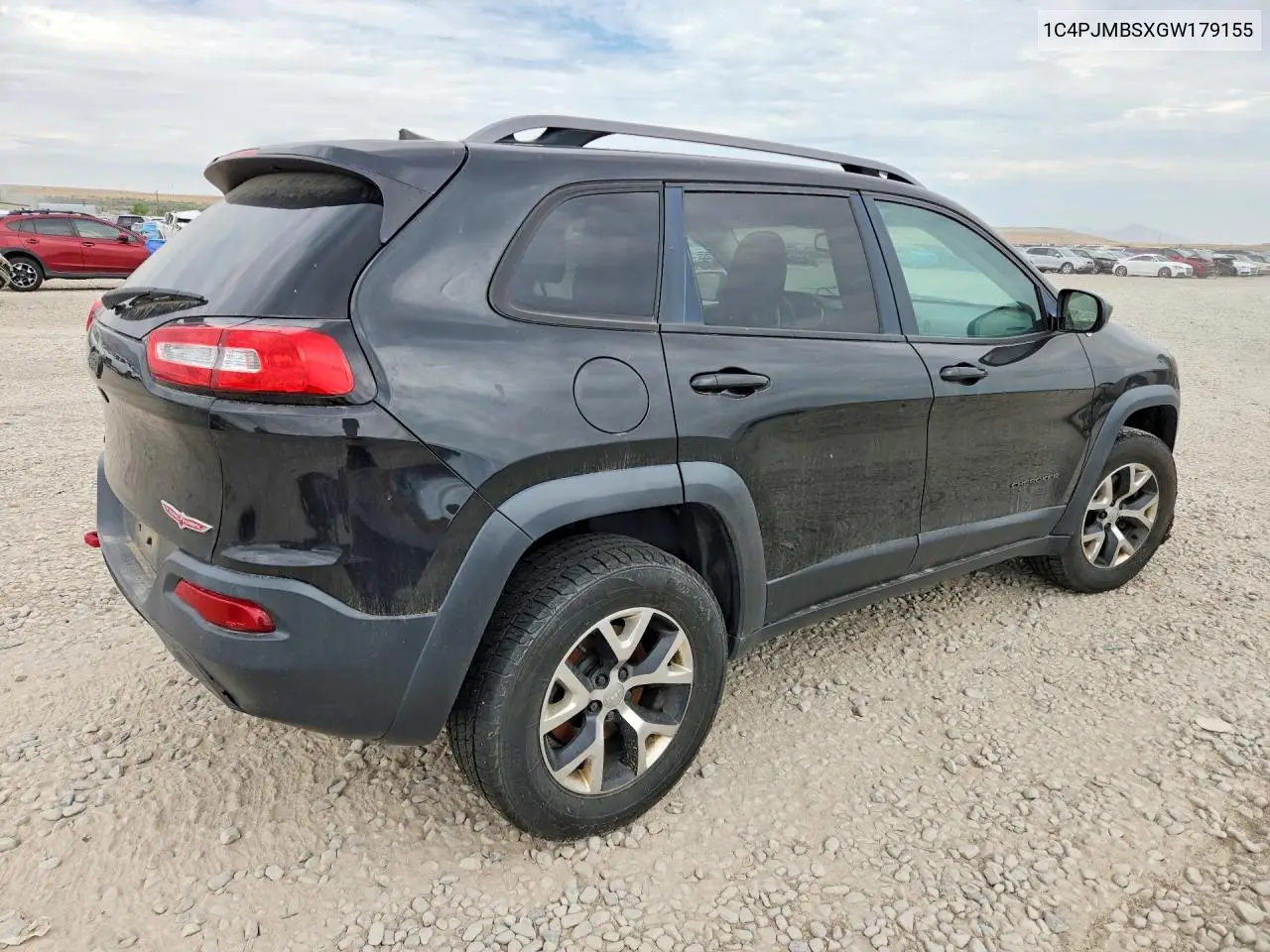 2016 Jeep Cherokee Trailhawk VIN: 1C4PJMBSXGW179155 Lot: 62247346