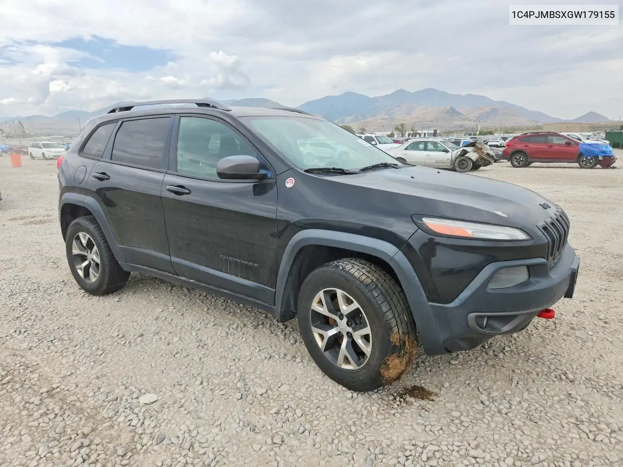 2016 Jeep Cherokee Trailhawk VIN: 1C4PJMBSXGW179155 Lot: 62247346