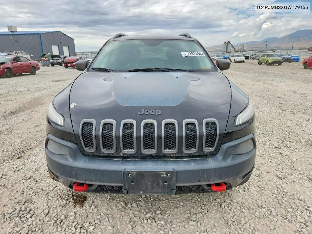2016 Jeep Cherokee Trailhawk VIN: 1C4PJMBSXGW179155 Lot: 62247346