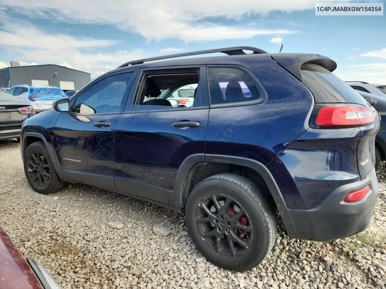 1C4PJMABXGW154354 2016 Jeep Cherokee Sport