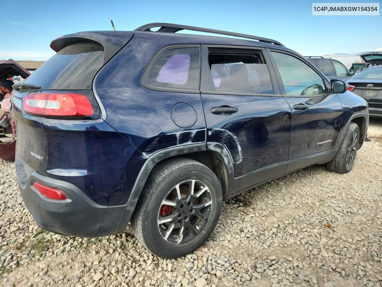 1C4PJMABXGW154354 2016 Jeep Cherokee Sport