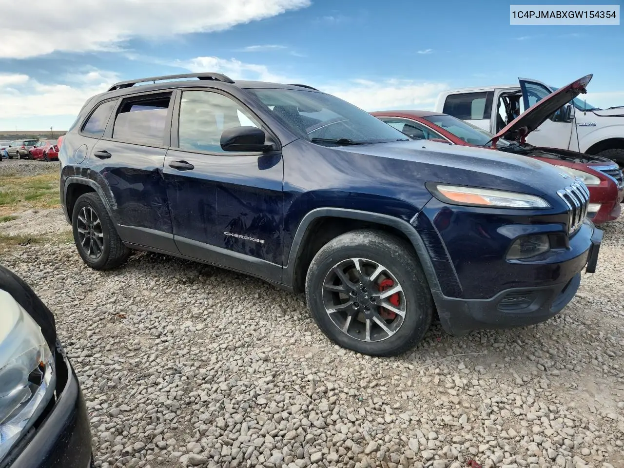 1C4PJMABXGW154354 2016 Jeep Cherokee Sport