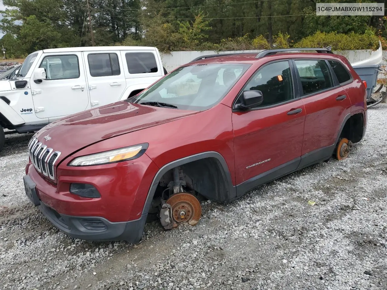 1C4PJMABXGW115294 2016 Jeep Cherokee Sport
