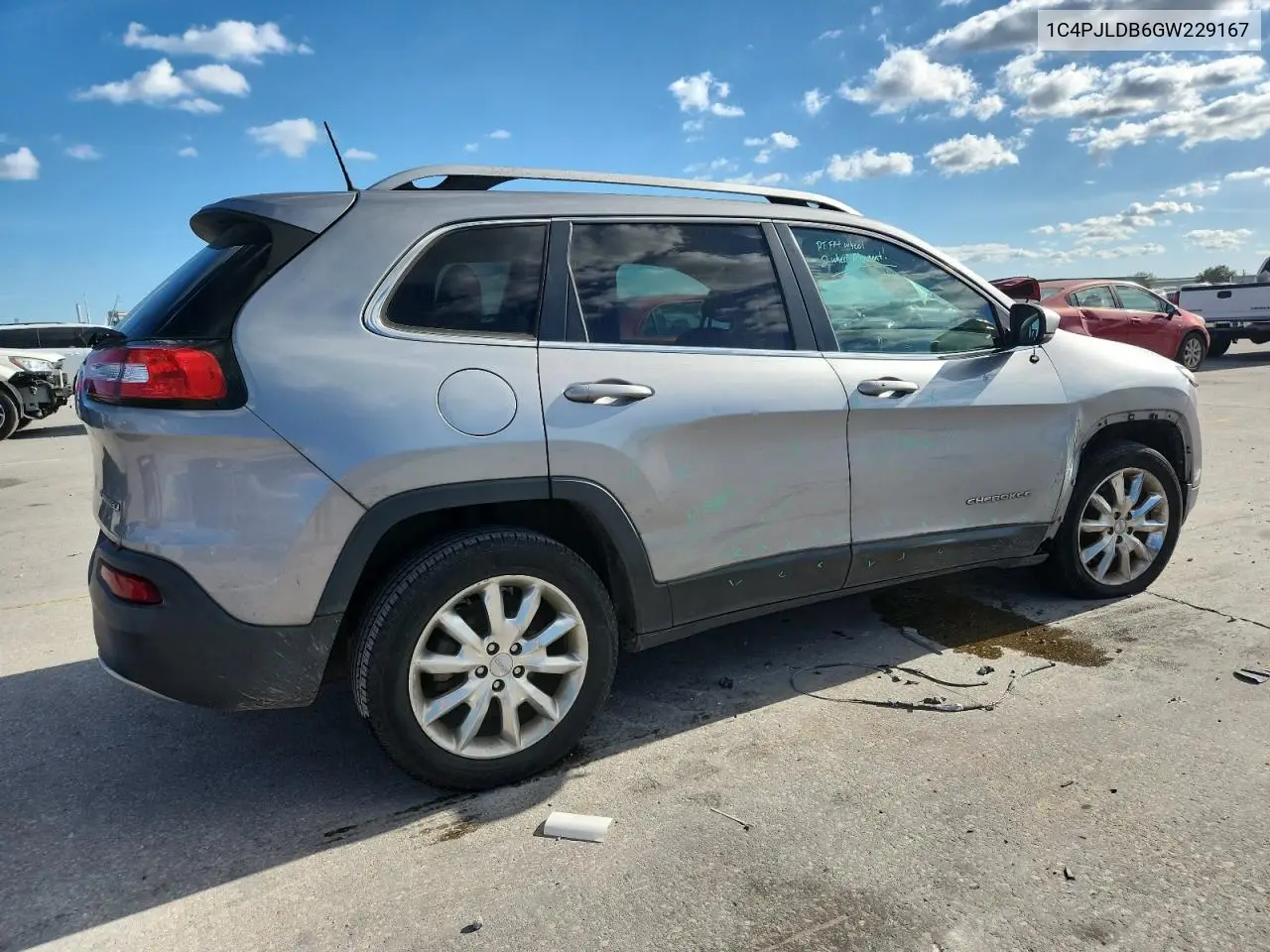 1C4PJLDB6GW229167 2016 Jeep Cherokee Limited