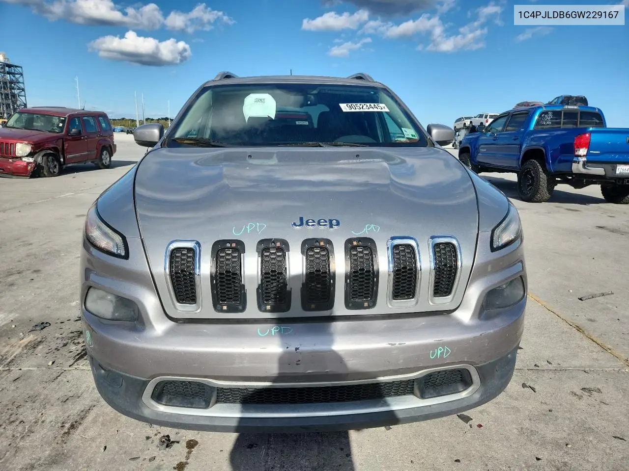 1C4PJLDB6GW229167 2016 Jeep Cherokee Limited