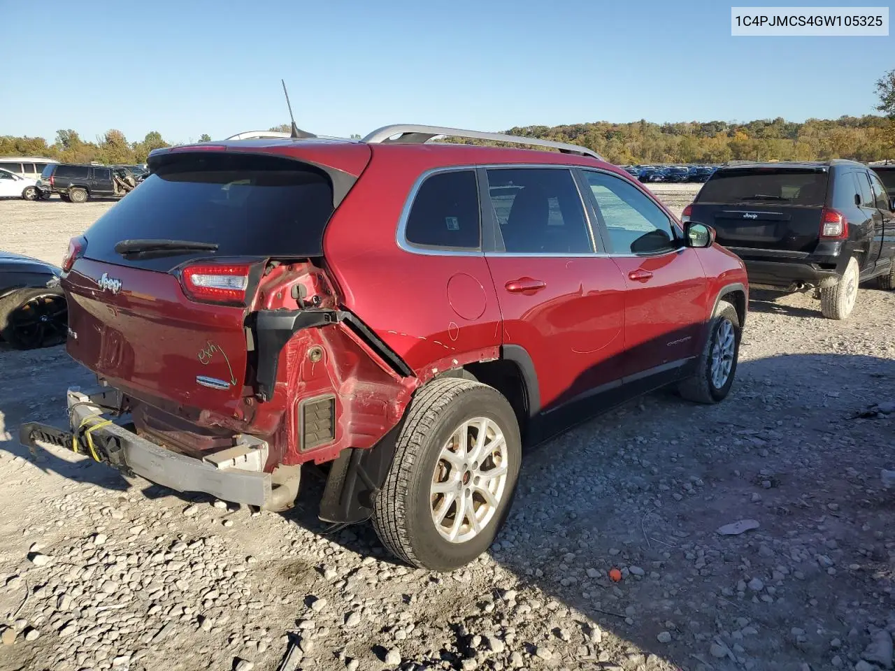 1C4PJMCS4GW105325 2016 Jeep Cherokee Latitude