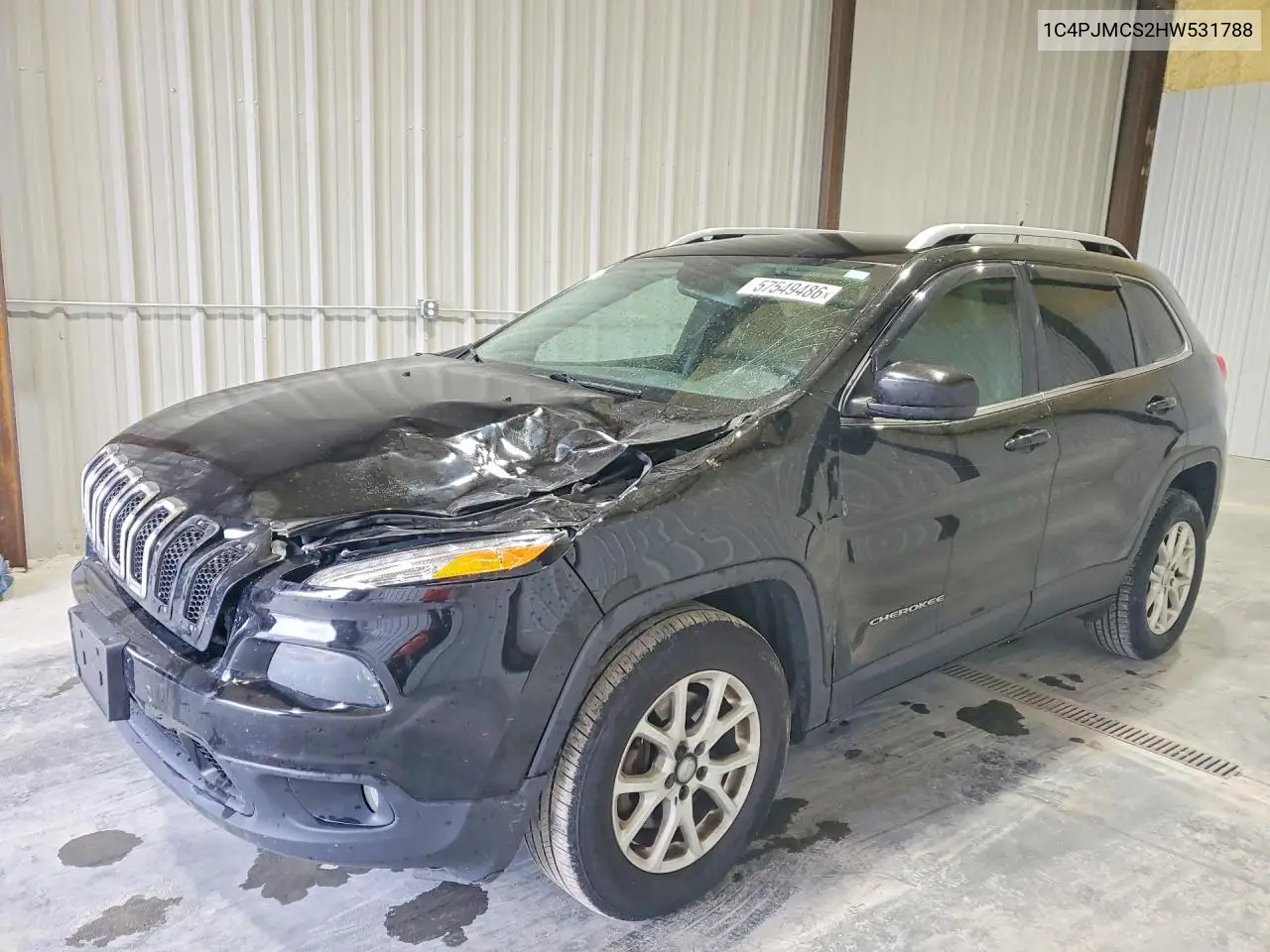 2017 Jeep Cherokee Latitude VIN: 1C4PJMCS2HW531788 Lot: 57549486