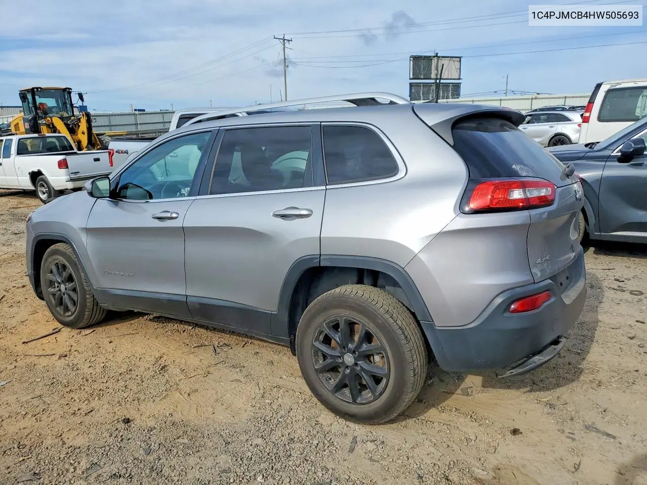 2017 Jeep Cheerokee VIN: 1C4PJMCB4HW505693 Lot: 57718086