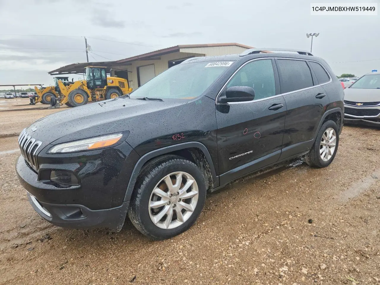 2017 Jeep Cherokee Limited VIN: 1C4PJMDBXHW519449 Lot: 60842996