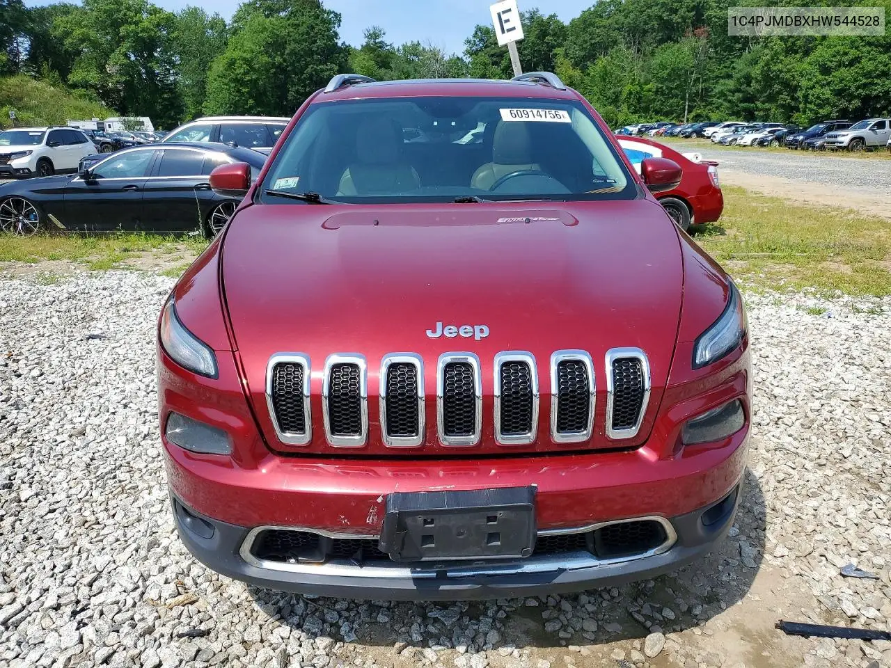 2017 Jeep Cherokee Limited VIN: 1C4PJMDBXHW544528 Lot: 60914756