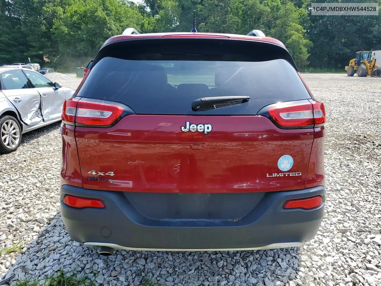 2017 Jeep Cherokee Limited VIN: 1C4PJMDBXHW544528 Lot: 60914756