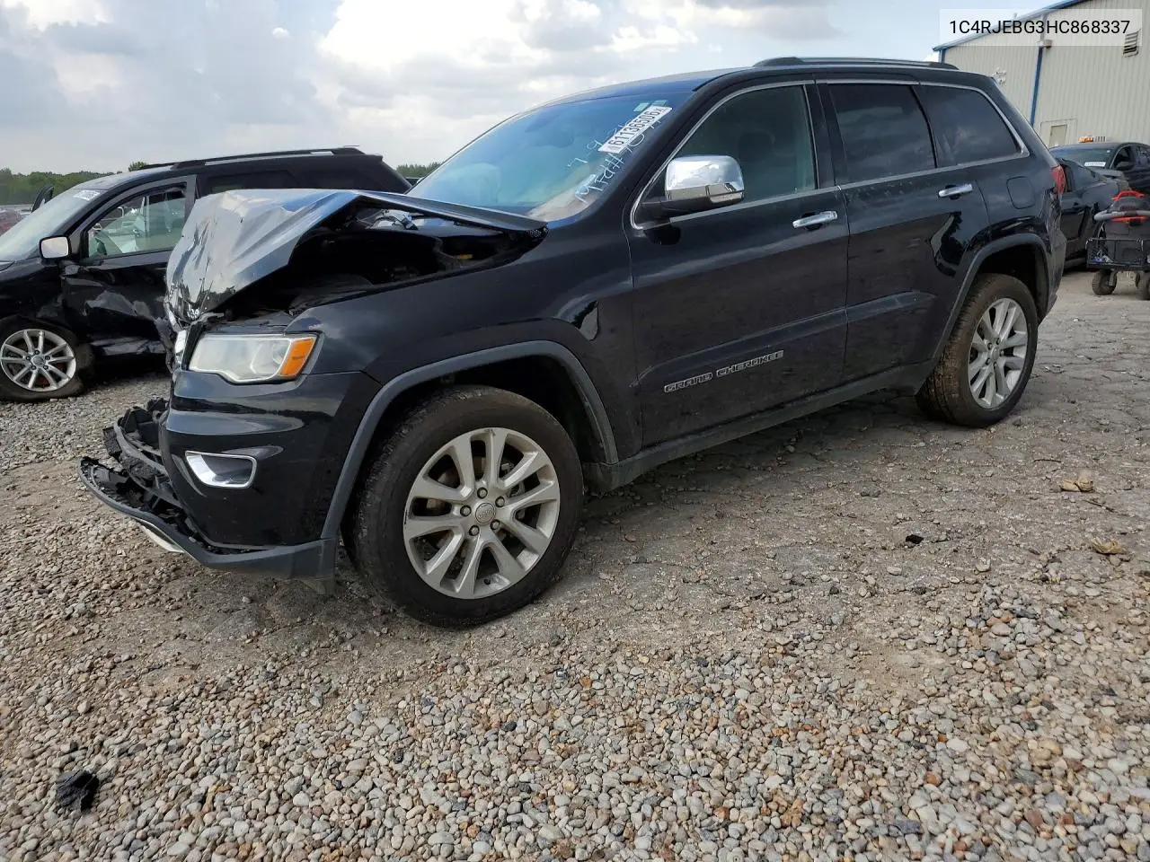 2017 Jeep Grand Cherokee Limited VIN: 1C4RJEBG3HC868337 Lot: 61136506