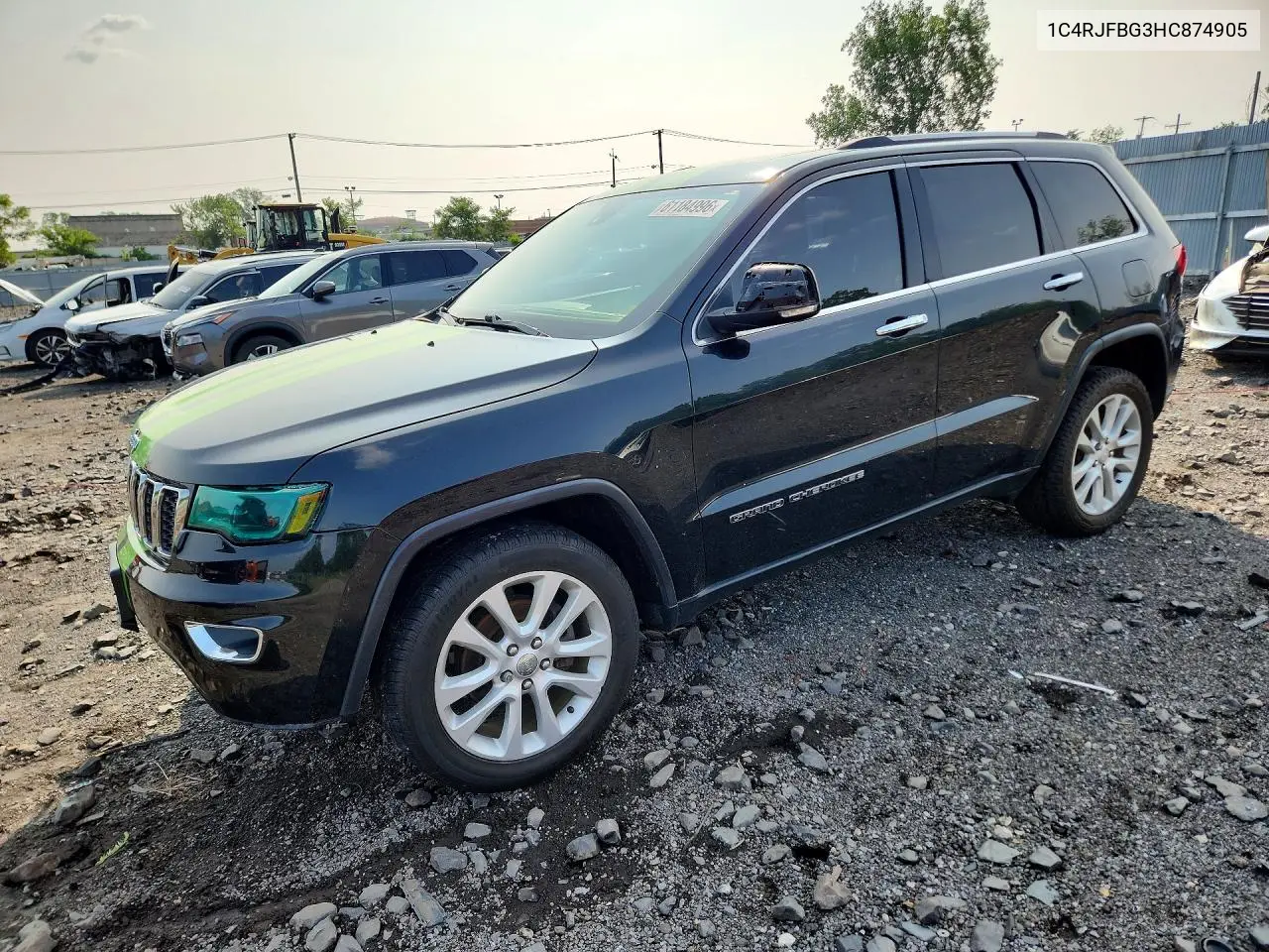 2017 Jeep Grand Cherokee Limited VIN: 1C4RJFBG3HC874905 Lot: 61184996