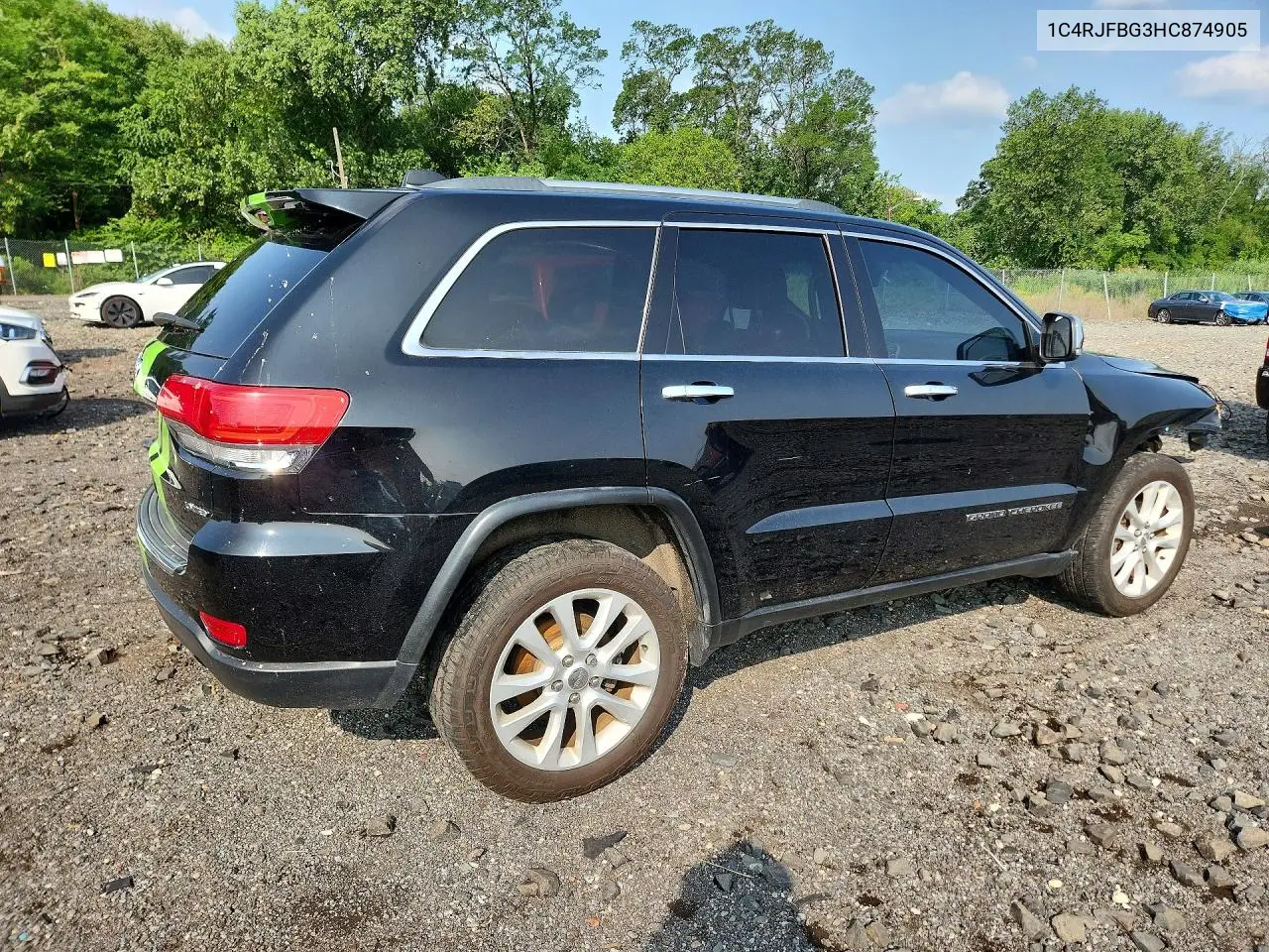 2017 Jeep Grand Cherokee Limited VIN: 1C4RJFBG3HC874905 Lot: 61184996