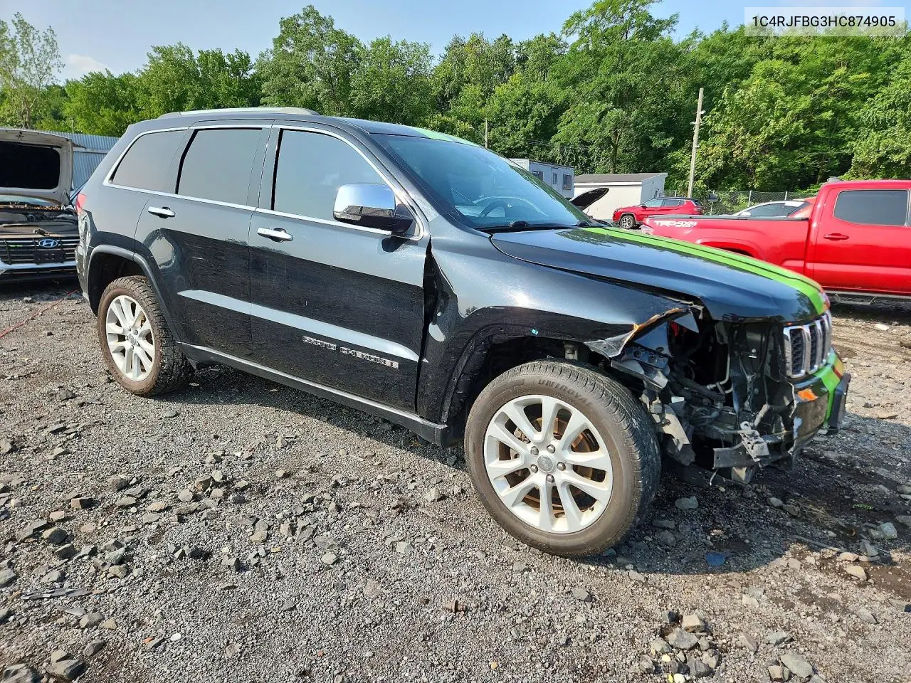 2017 Jeep Grand Cherokee Limited VIN: 1C4RJFBG3HC874905 Lot: 61184996