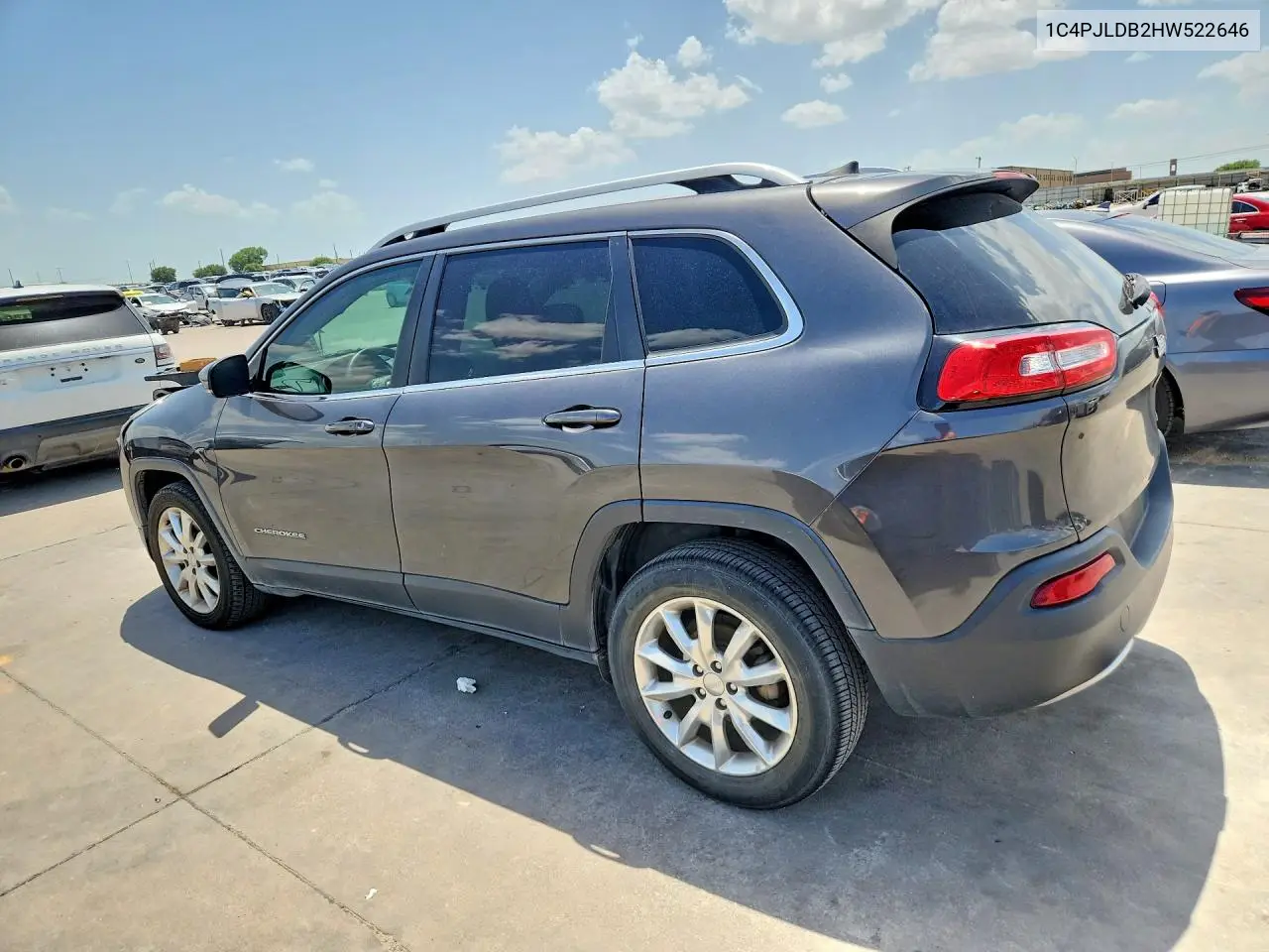 2017 Jeep Cherokee Limited VIN: 1C4PJLDB2HW522646 Lot: 61326566