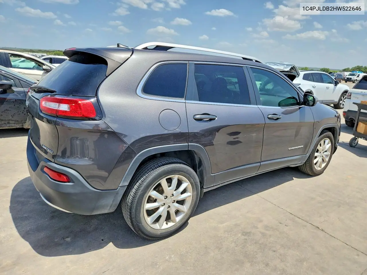 2017 Jeep Cherokee Limited VIN: 1C4PJLDB2HW522646 Lot: 61326566