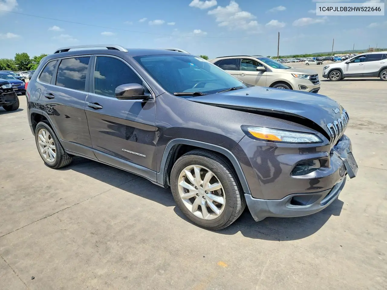 2017 Jeep Cherokee Limited VIN: 1C4PJLDB2HW522646 Lot: 61326566