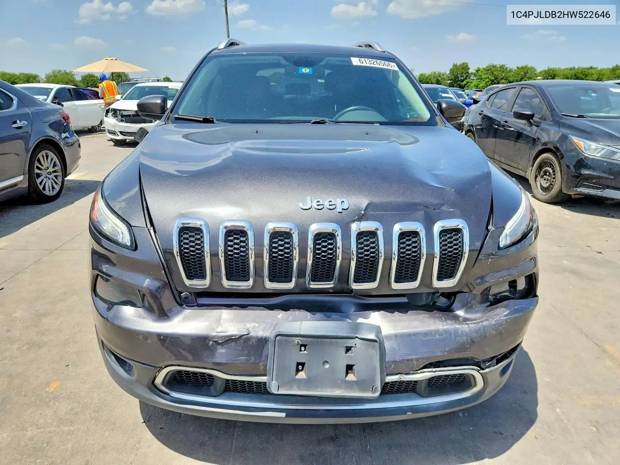 2017 Jeep Cherokee Limited VIN: 1C4PJLDB2HW522646 Lot: 61326566